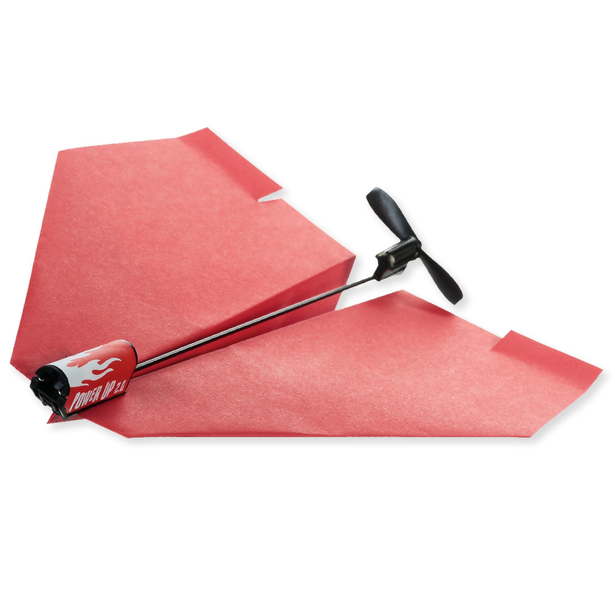 POWERUP 2.0 Paper Airplane Kit Electric Plane Motor Launcher DIY Toy - Red