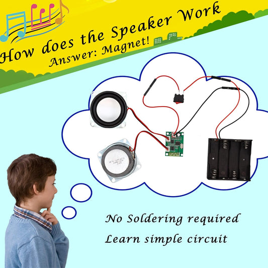 Teen Boy Gifts -DIY Bluetooth Speaker Kit -STEM Science Electronics Project