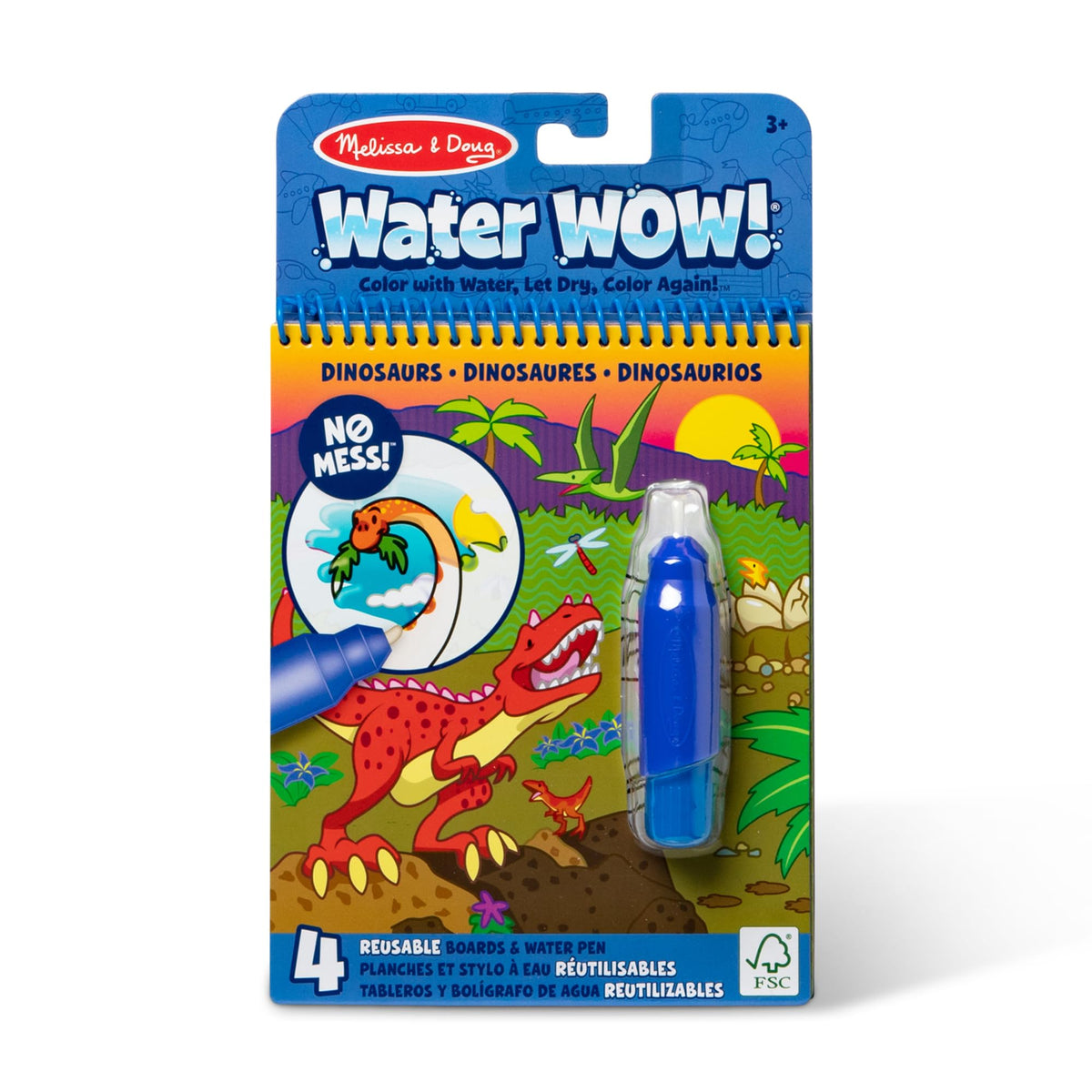 Melissa & Doug On the Go Water Wow! Farm Reusable Coloring Book Toy