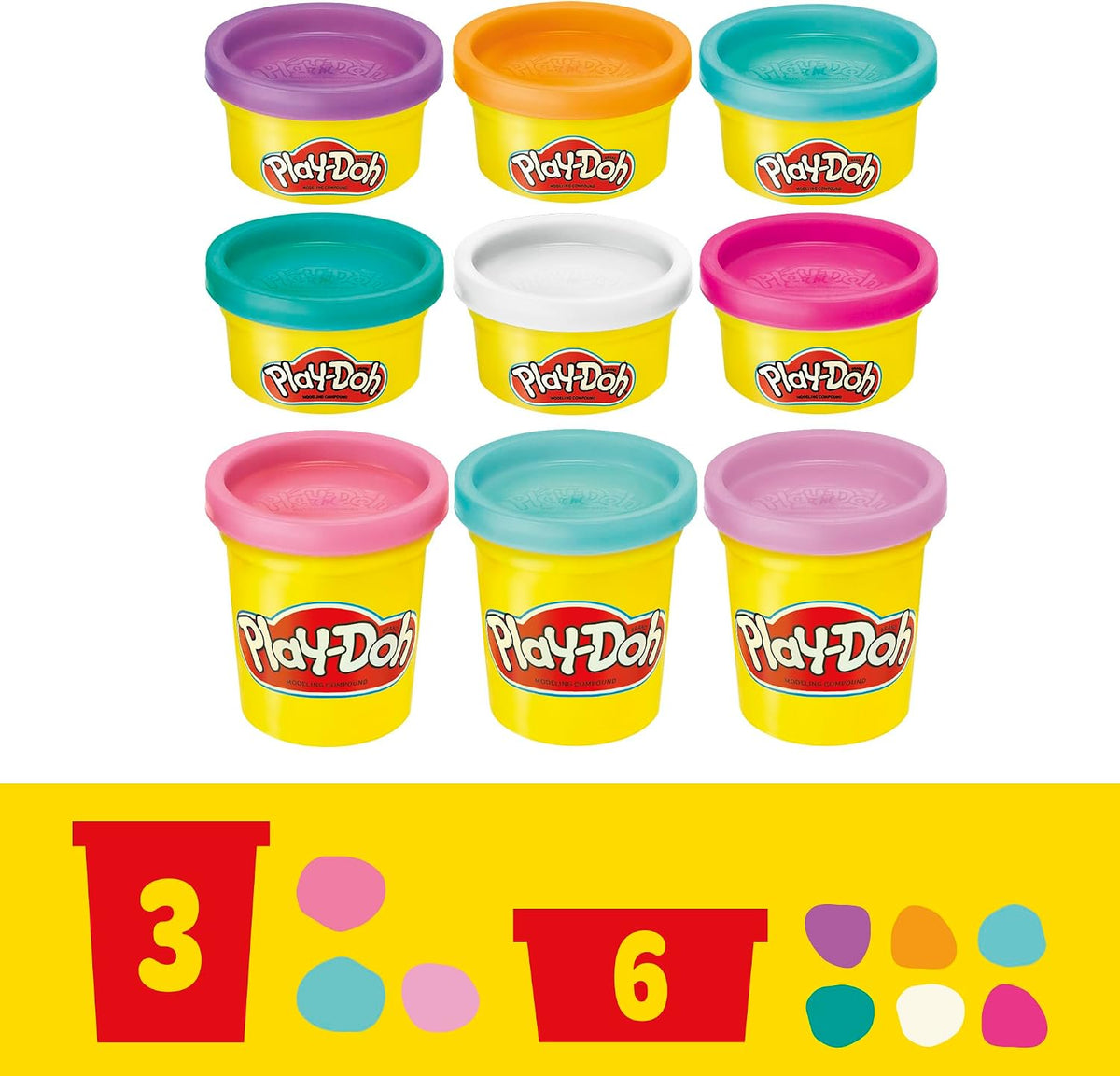 Play-Doh Make & Style Ponies Set, My Little Pony Toys and Figures, Kids Arts and Crafts Playset (Amazon Exclusive)