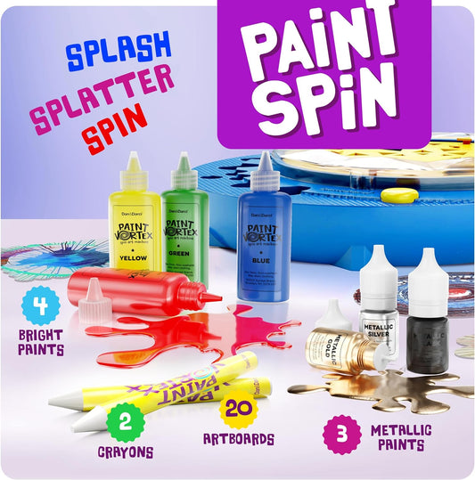 Paint Vortex Spin Art Machine - Kids Art Kit for Boys & Girls Ages 6+