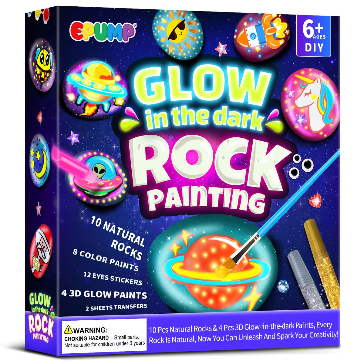 Shell Painting Kit for Kids, Arts and Crafts Gifts for Girls Boys Ages 6-12