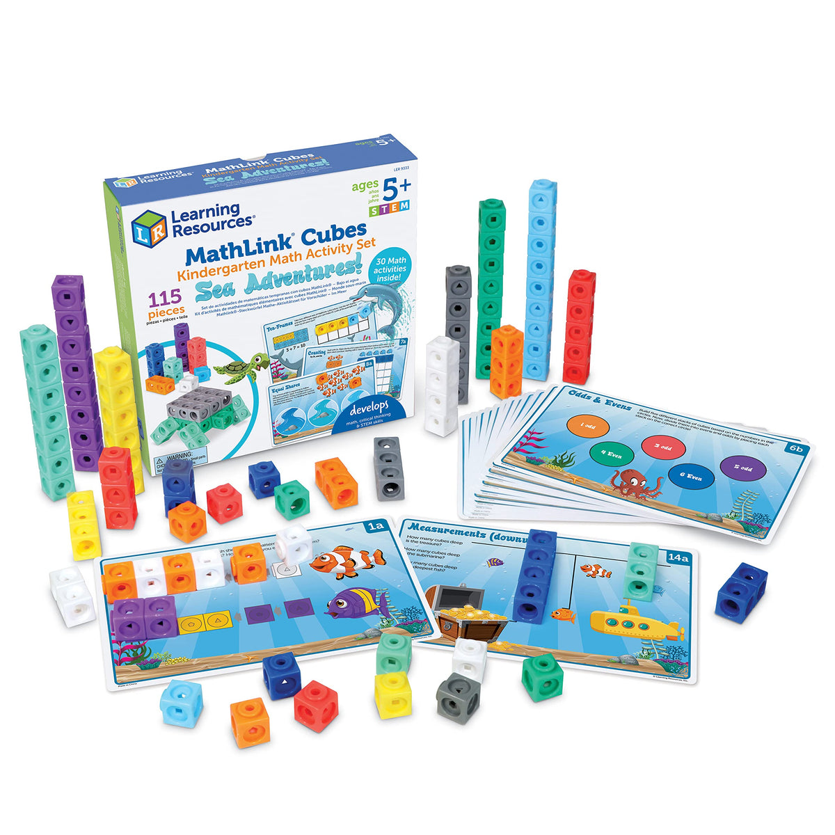 Learning Resources MathLink Cubes Early Math Activity Set