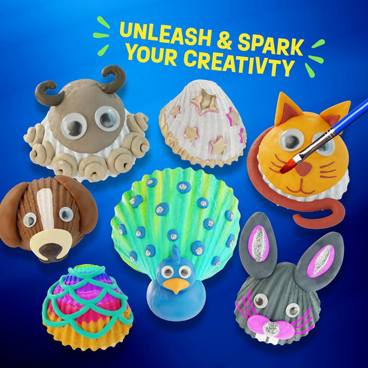 Shell Painting Craft Kit for Kids - Craft Activities Kits - Arts & Crafts