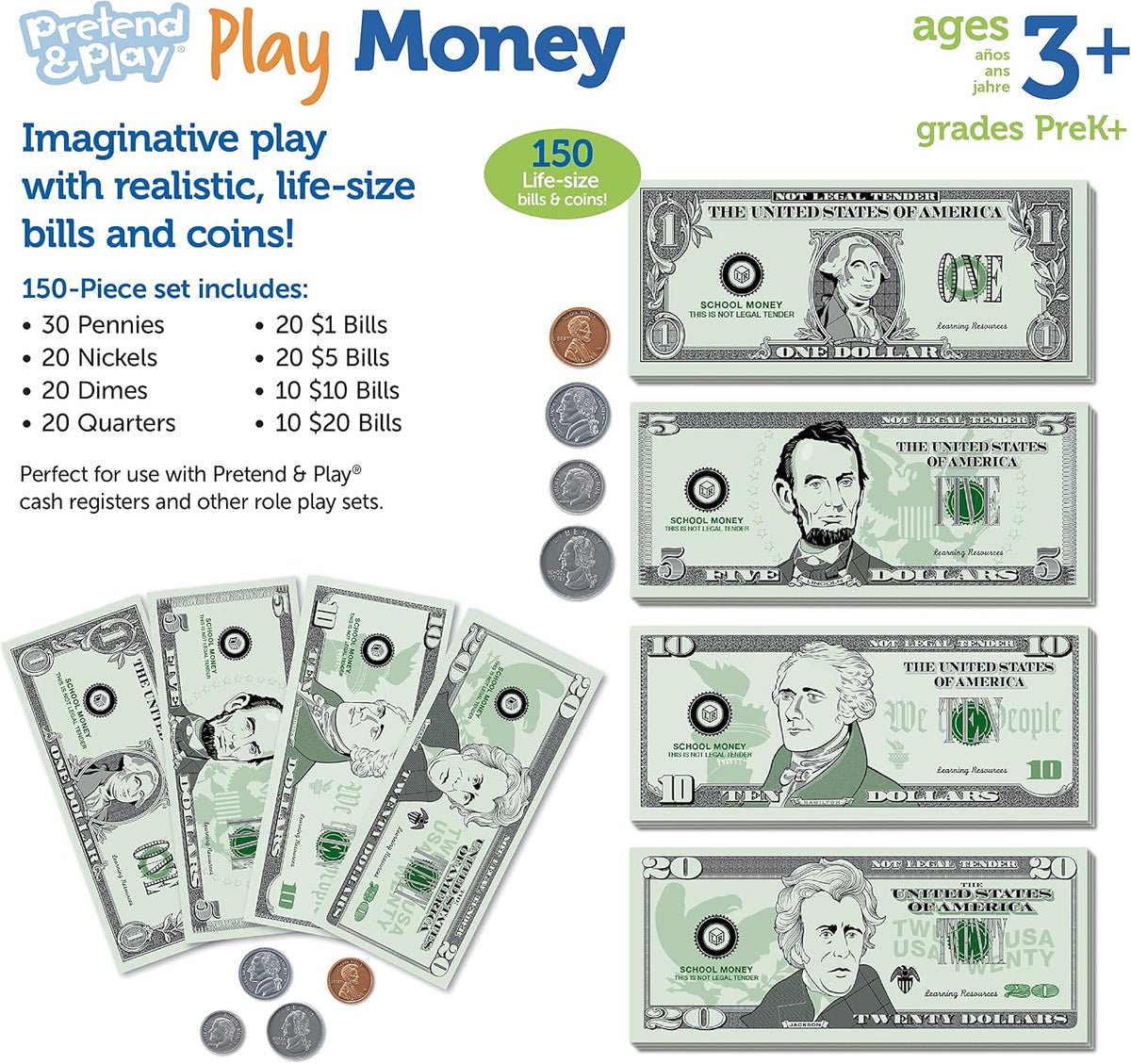 Learning Resources Pretend & Play Money