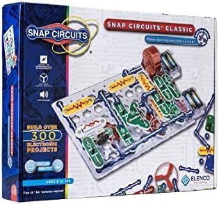 SNAP CIRCUITS Jr. SC-100 STEM Electronics Kit, 100+ Projects, Ages 8+