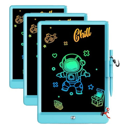 Bravokids Toys for 3-6 Years Old Girls Boys, LCD Writing Tablet 10 Inch Doodle Board, Electronic Drawing Pads, Educational Birthday Gift for 3 4 5 6 7 8 Years Old Kids Toddler (Blue)