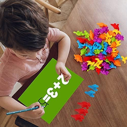 Tsomtto Counting Dinosaurs Montessori Toys for 3 4 5 Years Old Boys Girls
