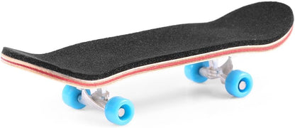 Mini Finger Skateboard – Wooden Finger Board Ultimate Sport Training Props in Light Brown with Ball Bearings -1 Pack (Random Color Bearing Wheels)