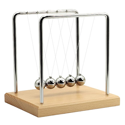 QLKUNLA Newtons Cradle Balance Balls Science Physics Gadget Desktop Decoration Kinetic Motion Toy for Home and Office(7 Beads) (7 Beads)