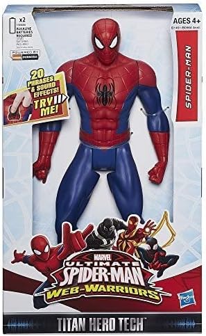 Marvel Ultimate Spider-Man Web Warriors Titan Hero Tech Electronic Spider-Man 12-Inch Figure