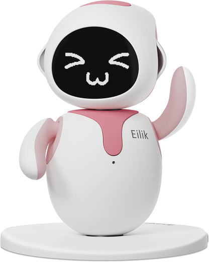 ENERGIZE LAB Eilik –Your Desktop Companion Full of Personality with Expressive Animations & Reactions, Touch-Responsive Play, Mini Games, Robot for Adults & Kids