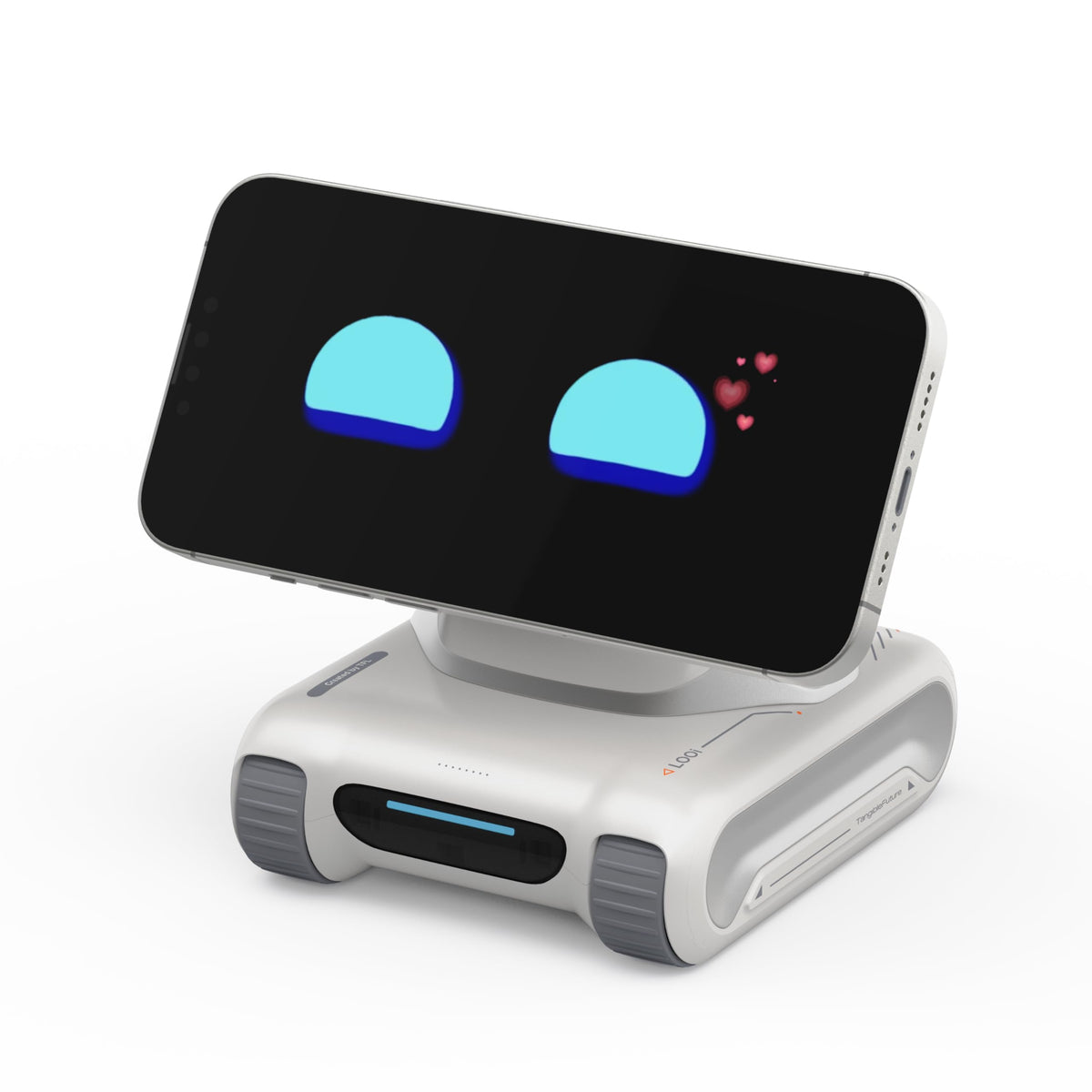 LOOI Robot-Space Black-AI Desktop Companion,ChatGPT&Gemini Voice Interaction,Visual Understanding,Personality&Memory,10W Wireless Charging,Tech&Gadget Gift,Electronic pets,Toy,Geek,Desktop Setup