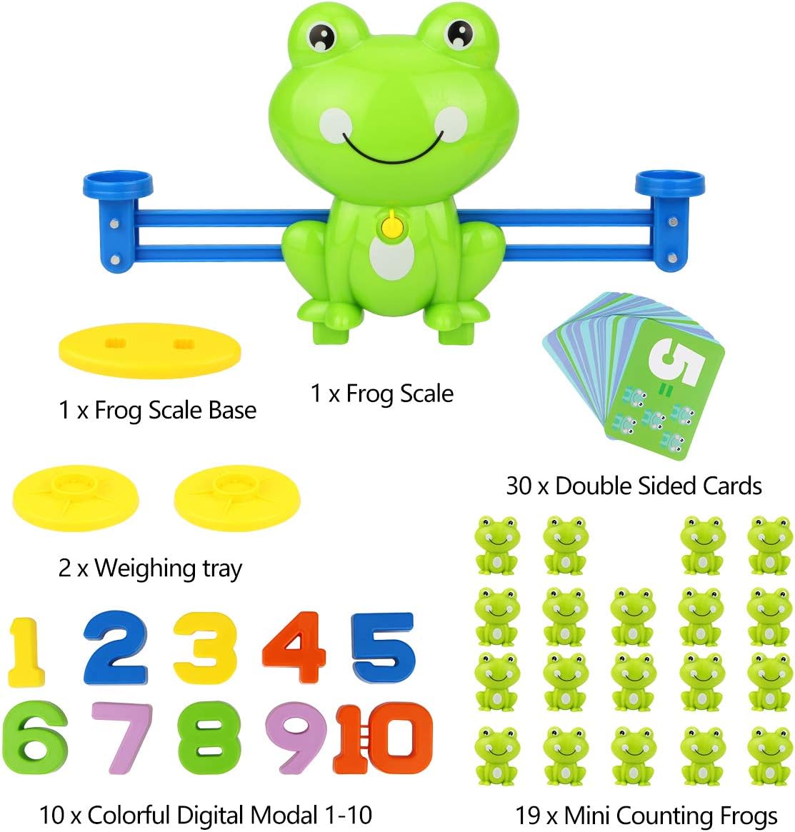 Montessori Toys for 3 Year Old: Frog Math Games Educational and Leaning Toy