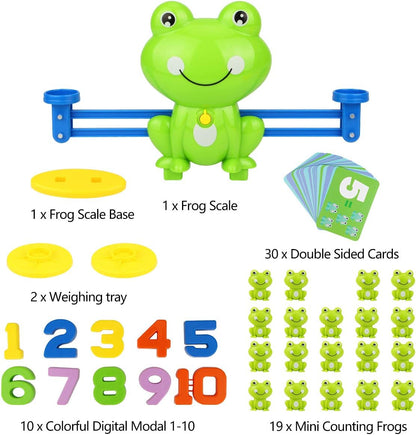 Montessori Toys for 3 Year Old: Frog Math Games Educational and Leaning Toy