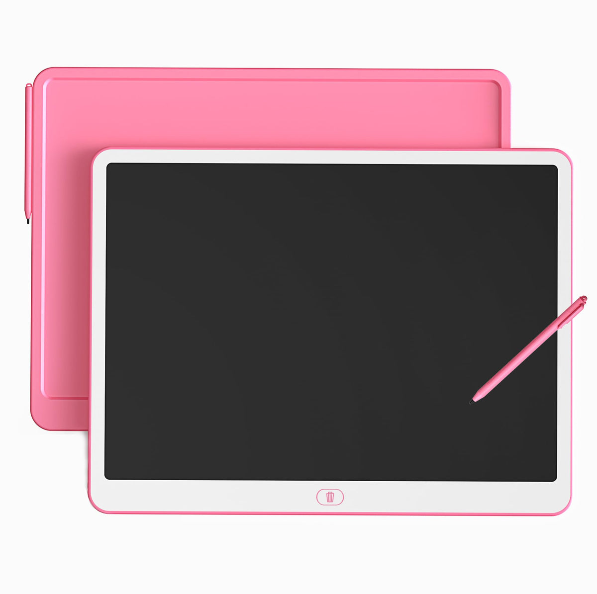 TEKFUN LCD Writing Tablet for Kids, 10-inch Coloring Drawing Pad, Mess Free Doodle Board, Airplane Travel Toys for Boys and Toddlers, Road Trip Essentials, Gifts for 3 4 5 6 7 8 Year Old Girls (Pink)