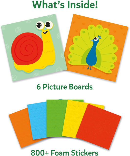 Skillmatics Fun with Foam Sticker Art – Animals, Craft Kit, Gift for Kids