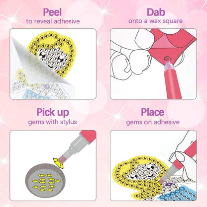 Arts and Crafts for Kids Ages 8-12 - Make Your Own GEM Keychains for Girls