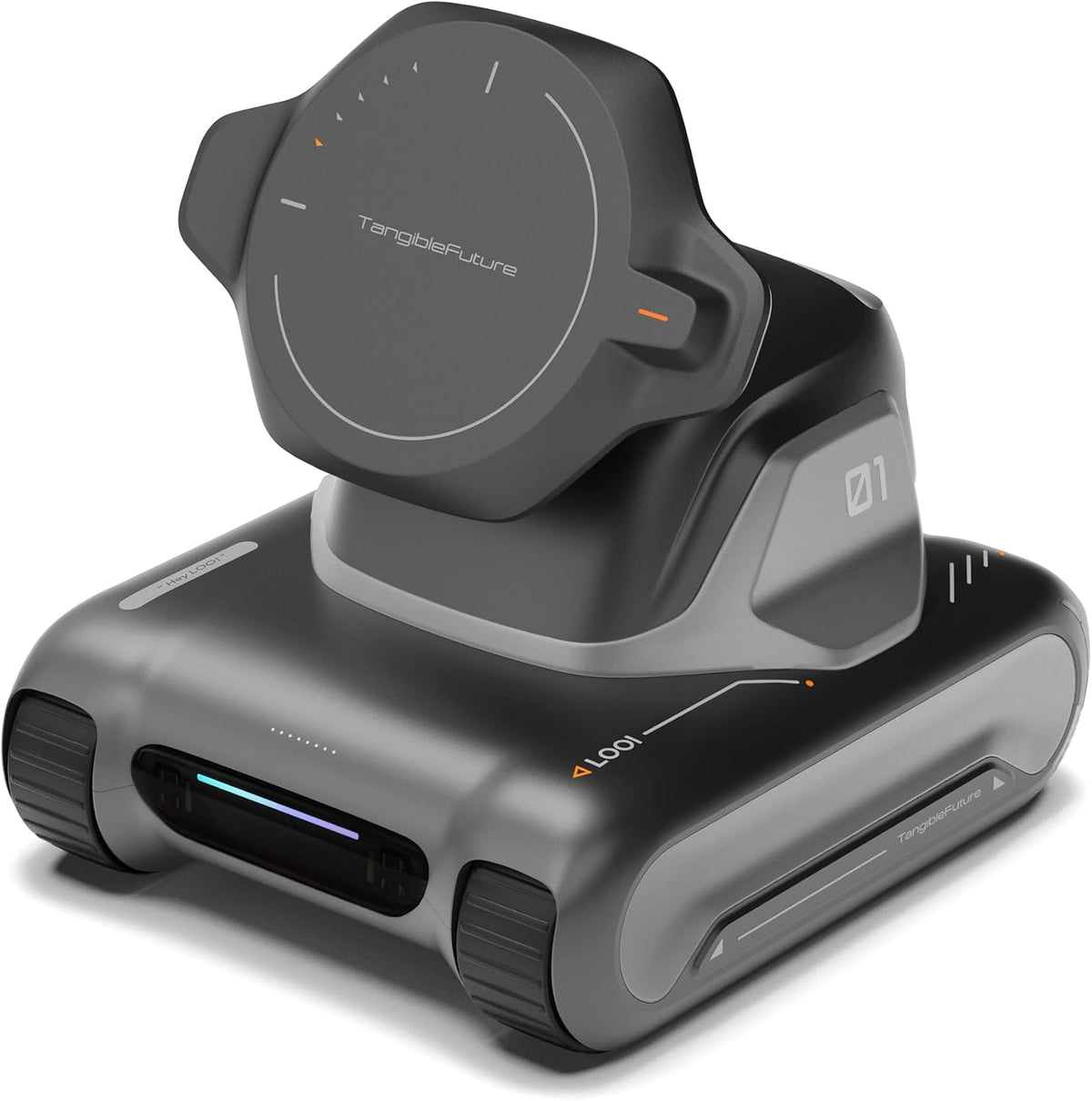 LOOI Robot-Space Black-AI Desktop Companion,ChatGPT&Gemini Voice Interaction,Visual Understanding,Personality&Memory,10W Wireless Charging,Tech&Gadget Gift,Electronic pets,Toy,Geek,Desktop Setup