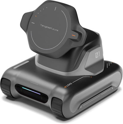 LOOI Robot-Space Black-AI Desktop Companion,ChatGPT&Gemini Voice Interaction,Visual Understanding,Personality&Memory,10W Wireless Charging,Tech&Gadget Gift,Electronic pets,Toy,Geek,Desktop Setup