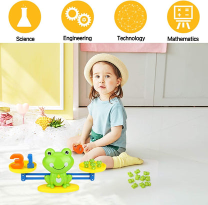 Montessori Toys for 3 Year Old: Frog Math Games Educational and Leaning Toy