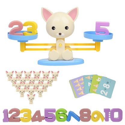 Frog Balance Counting Toys, Cool Math Learning Games for Boys and Girls, Educational Number Preschool Toy, Fun Children's Gift STEM Math Games for Kids Age 3+ (63 PCS)