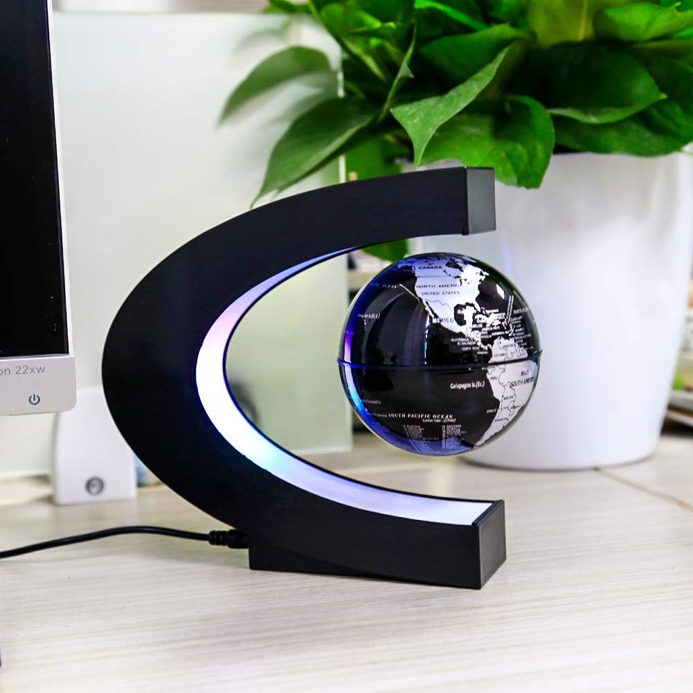 Magnetic Levitating Globe with LED Light | Cool Tech Gift for Men Father
