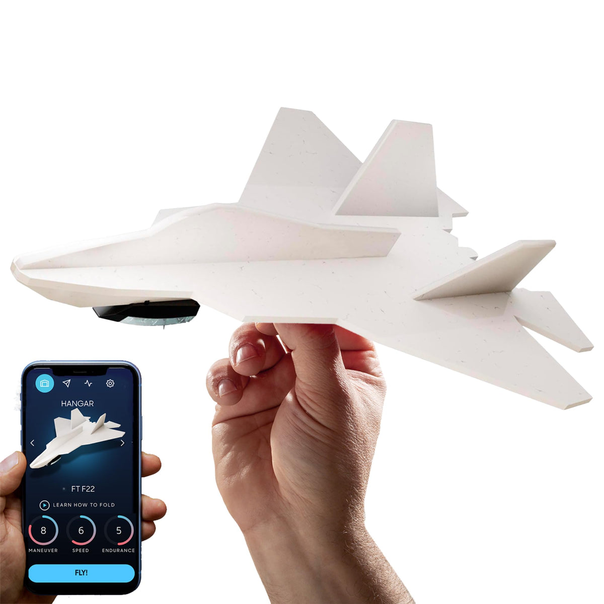 POWERUP 4.0 Paper Airplane Kit - Smartphone App Controlled RC Plane Motor
