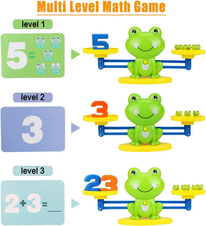 Montessori Toys for 3 Year Old: Frog Math Games Educational and Leaning Toy