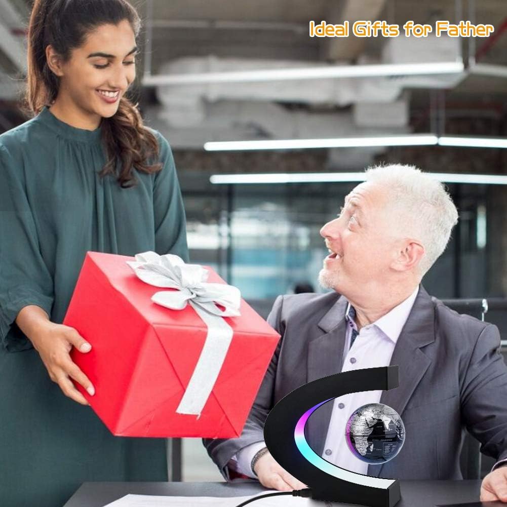 Magnetic Levitating Globe with LED Light | Cool Tech Gift for Men Father