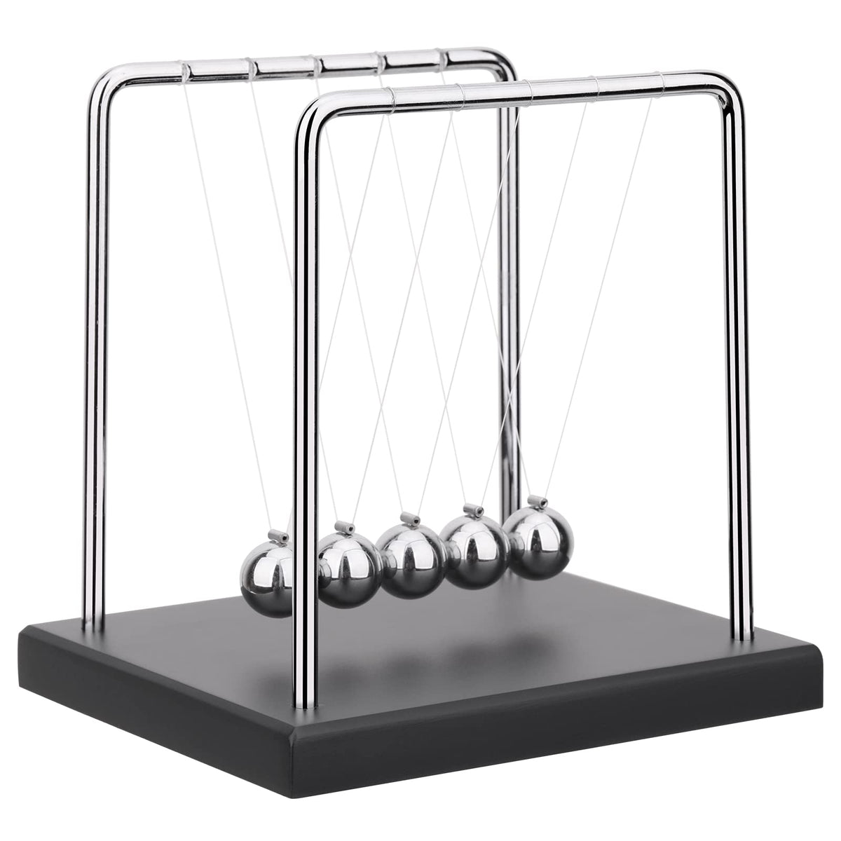 QLKUNLA Newtons Cradle Balance Balls Science Physics Gadget Desktop Decoration Kinetic Motion Toy for Home and Office(7 Beads) (7 Beads)