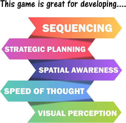 The Genius Square from the Happy Puzzle Company | Game of the Year Award Winner | 60000+ Solutions | STEM Puzzle Game for 1-2 Players | Ages 6 - Adult | Roll the dice and Race to Fill the Grid!