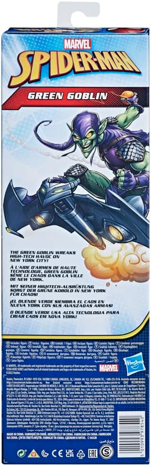 Marvel Titan Hero Series Green Goblin Toy 12-Inch-Scale Collectible Action Figure, Kids Ages 4 and Up