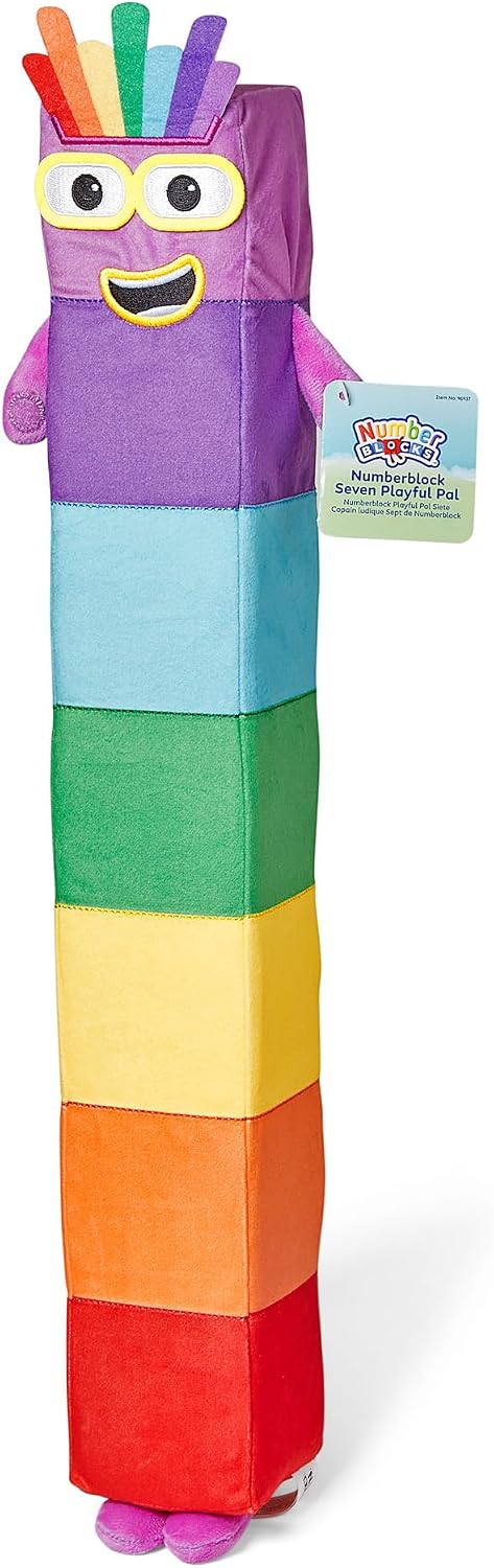 hand2mind Numberblock Seven Playful Pal, Plush Figure Toys