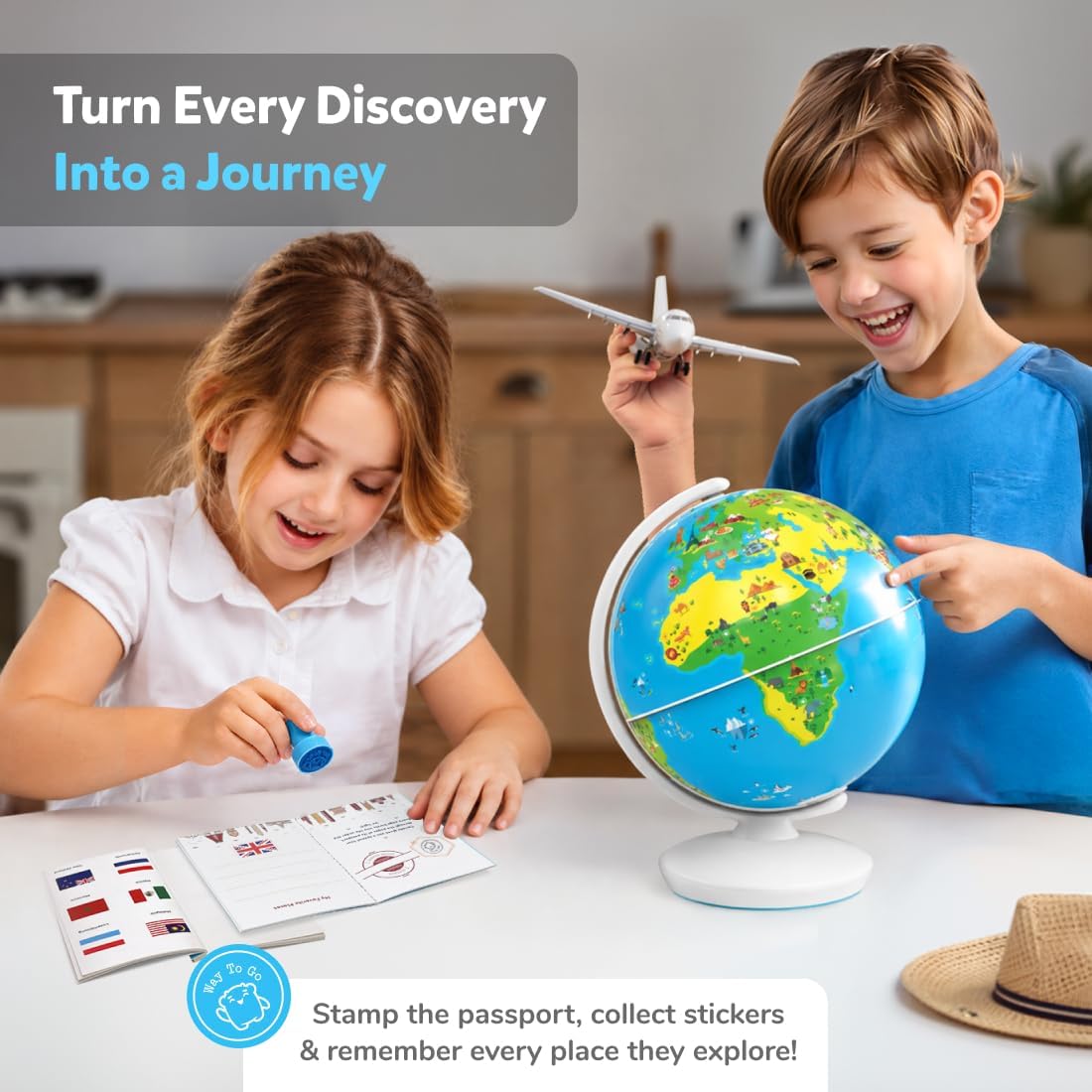 PlayShifu Orboot Earth – Interactive AR World Globe for Kids: 1000+ Facts on Animals, Places & Monuments | Tech-Powered STEM Learning Toy & Gift, Ages 4–10