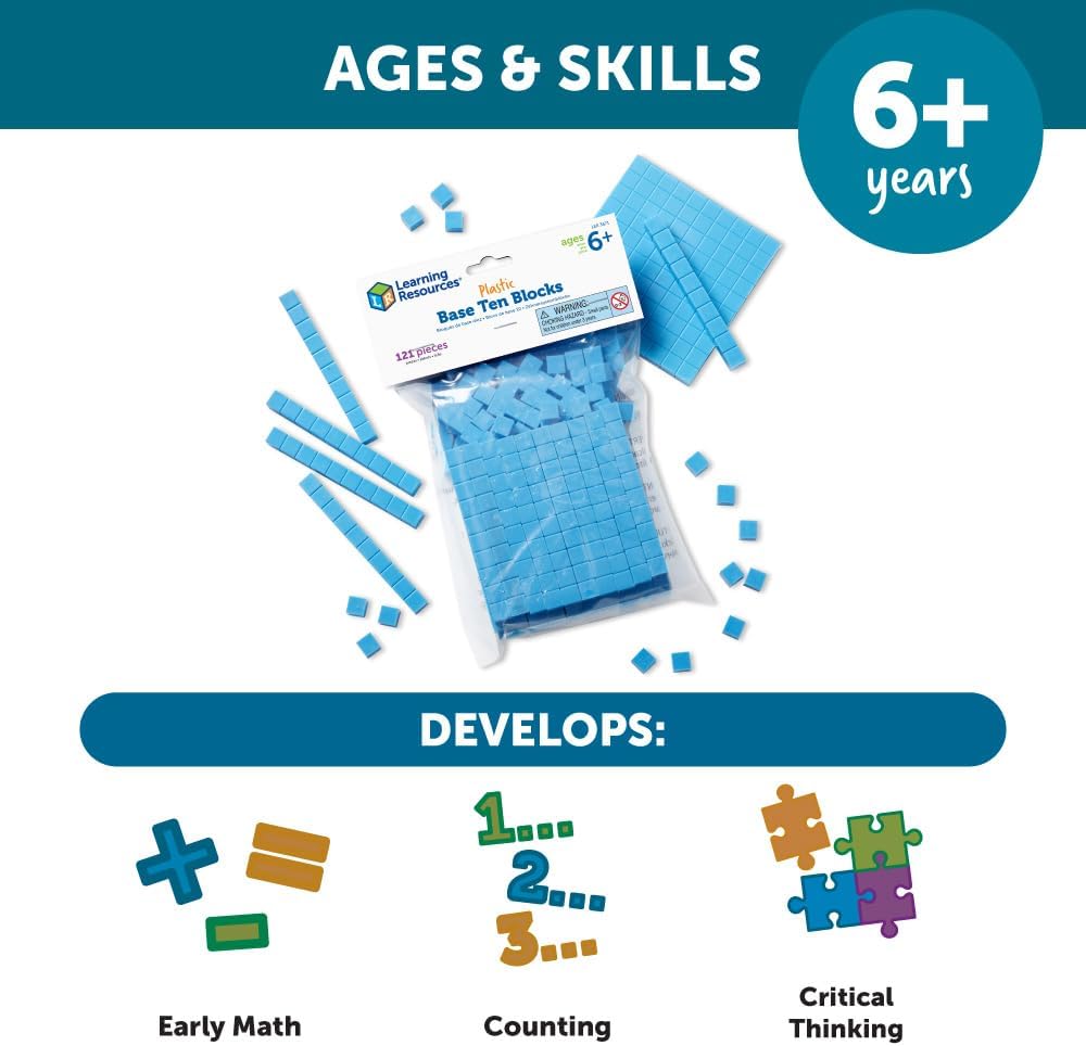 Learning Resources Base Ten Blocks Smart Pack