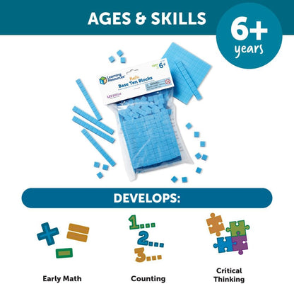 Learning Resources Base Ten Blocks Smart Pack