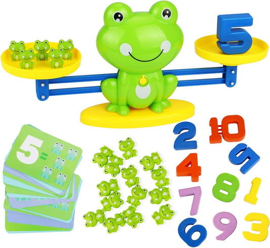 Montessori Toys for 3 Year Old: Frog Math Games Educational and Leaning Toy