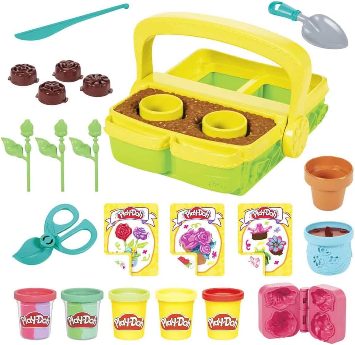 Play-Doh Blooming Flower Garden Toy Playset, Nature Pretend Play, Kids Arts & Crafts Ages 3+