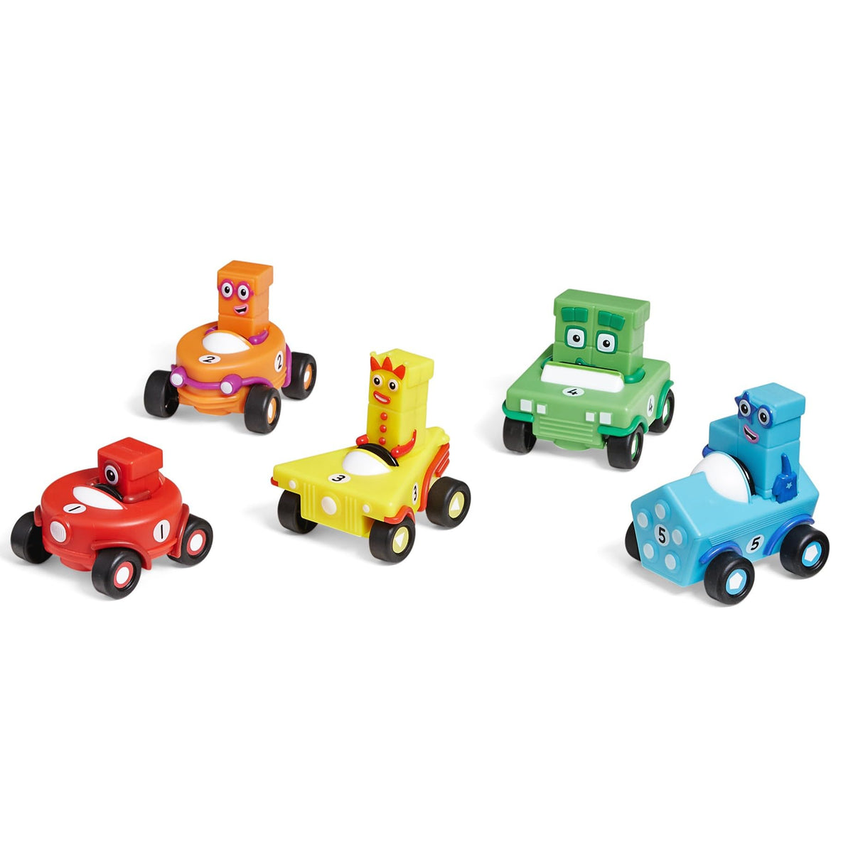 hand2mind Numberblocks Mini Vehicles, Toy Vehicle Playsets