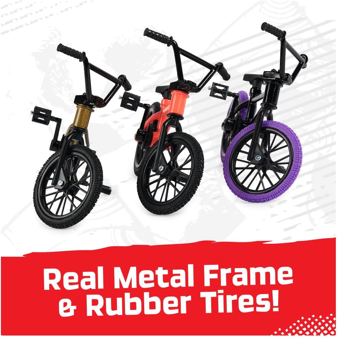 TECH DECK BMX Finger Bike 3-Pack, Customizable Mini Bikes