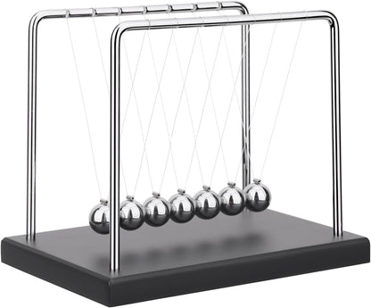 QLKUNLA Newtons Cradle Balance Balls Science Physics Gadget Desktop Decoration Kinetic Motion Toy for Home and Office(7 Beads) (7 Beads)