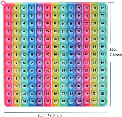 Multiplication Game Table 12 X 12 Math Flash Cards 3rd Grade Fingertip Fidget POP Toy Board Create a Variety of Multiplication additions for Teachers，Educational Science Kits