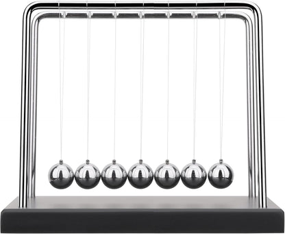 QLKUNLA Newtons Cradle Balance Balls Science Physics Gadget Desktop Decoration Kinetic Motion Toy for Home and Office(7 Beads) (7 Beads)