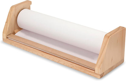 Melissa & Doug Wooden Tabletop Paper Roll Dispenser Art Play Set