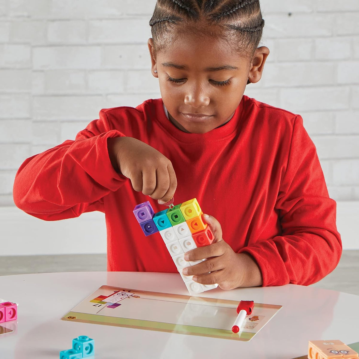 hand2mind MathLink Cubes Numberblocks 11-20 Activity Set, Ages 3+