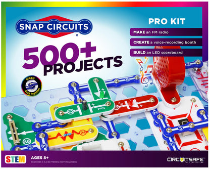 SNAP CIRCUITS Jr. SC-100 STEM Electronics Kit, 100+ Projects, Ages 8+