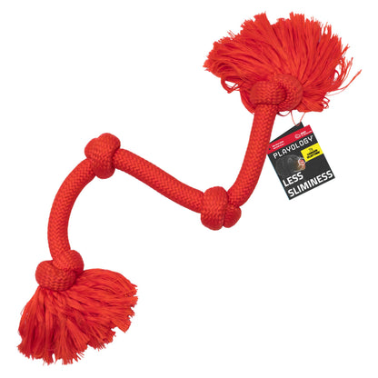 Playology Tug Rope Dog Toys for Large Dogs - Jumbo, Peanut Butter Scent