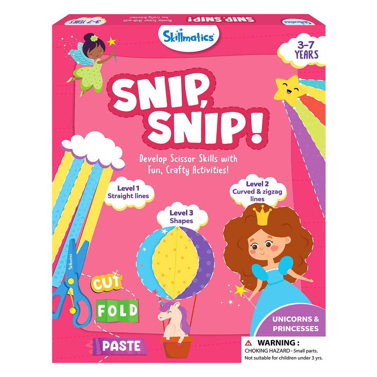 Skillmatics Snip Snip, Scissor Skills, Felt Craft Activity, Gift for Kids