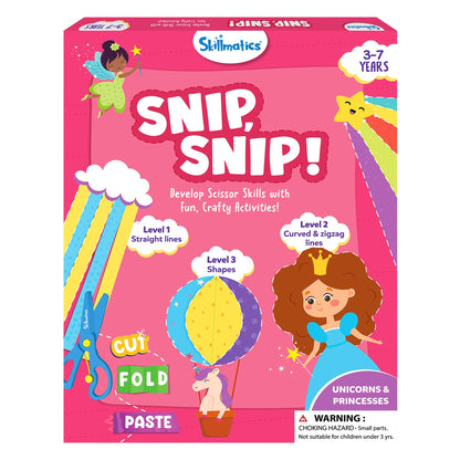 Skillmatics Snip Snip, Scissor Skills, Felt Craft Activity, Gift for Kids